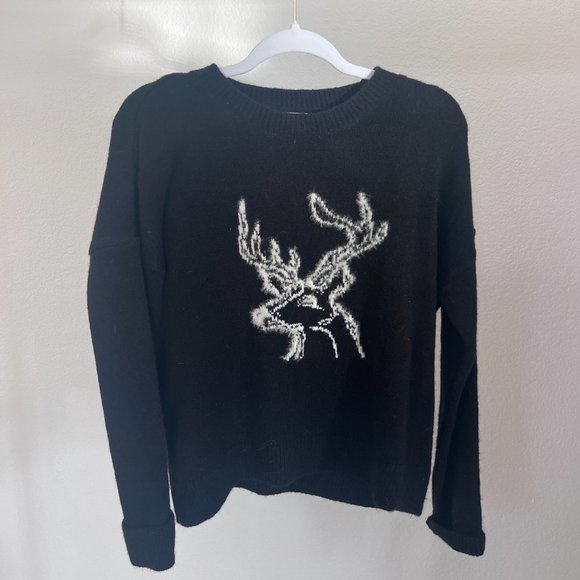 Anthropologie Reindeer Oh Deer Sweater -  M - Picture 2 of 7